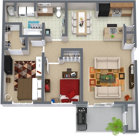 Woodland Meadows 2x1 Floor Plan